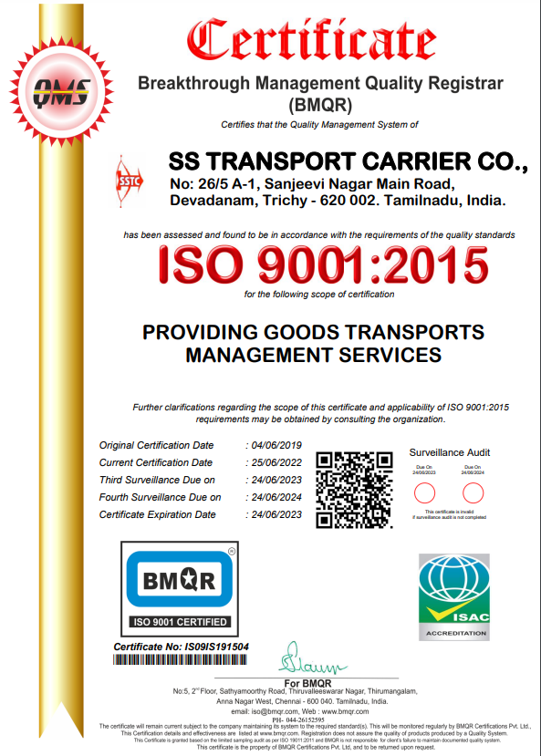ISO 9001:2015 Certification
